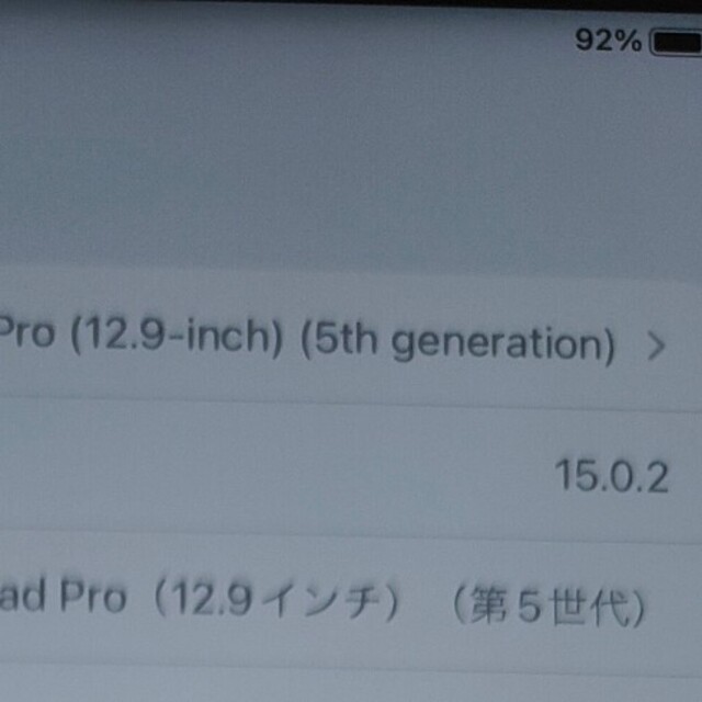 ほぼ未使用　最新iPad　pro 12.9インチ　第五世代　シルバー　本体