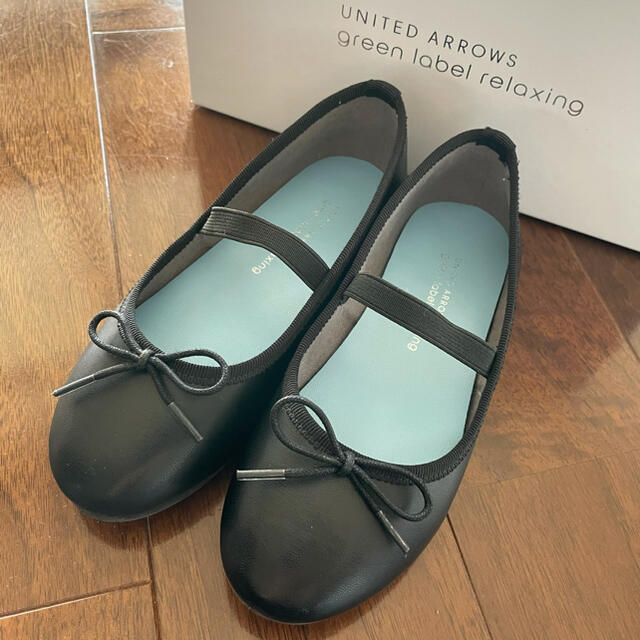 UNITED ARROWS(ユナイテッドアローズ)の18㎝  バレエシューズ　フォーマルシューズ  女の子 黒 キッズ/ベビー/マタニティのキッズ靴/シューズ(15cm~)(フォーマルシューズ)の商品写真