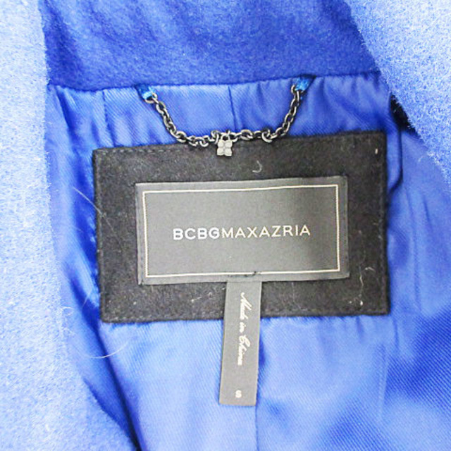 BCBGMAXAZRIA(ビーシービージーマックスアズリア)のビーシービージーマックスアズリア Pコート ピーコート メルトン ネイビー S レディースのジャケット/アウター(ピーコート)の商品写真