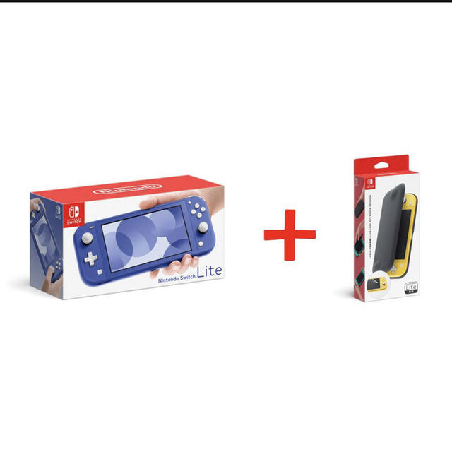 Switch Lite ブルー+フリップカバー+スマブラセット(新品未 Switch Lite ブルー+フリップカバー+スマブラセット(新品未