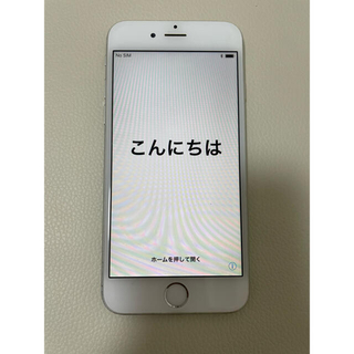 アップル(Apple)のiPhone6 64GB シルバー　au 本体のみ(スマートフォン本体)
