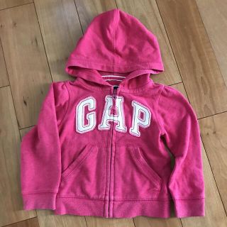 ギャップキッズ(GAP Kids)のGAP パーカー　上着　チャック有　ピンク　90cm  カジュアル！(ジャケット/上着)