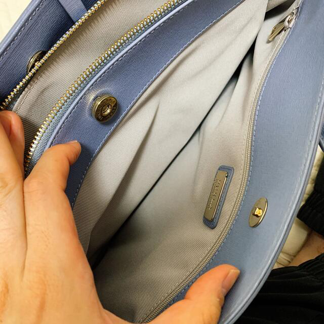 Furla(フルラ)の【美品】FURLA バッグ くすみブルー(グレージュ？) レディースのバッグ(トートバッグ)の商品写真