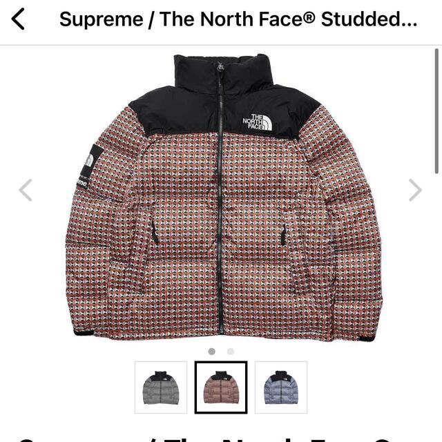 Supreme TNF Nuptse Jacket 赤 S