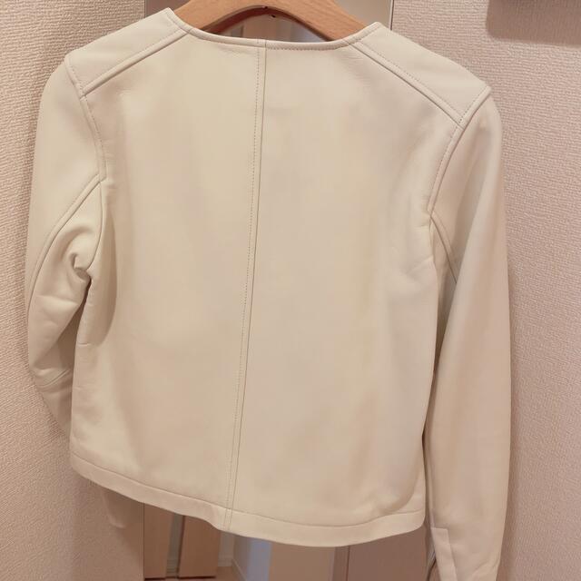 TONAL ライダースジャケットアイボリー レディースのジャケット/アウター(ライダースジャケット)の商品写真