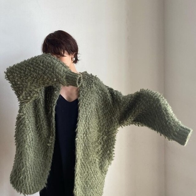 STUDIOUS - CLANE クラネ モヘアループニットカーディガンの通販 by