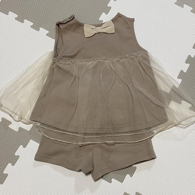 petit main(プティマイン)のプティマイン チュールセットアップ 90 キッズ/ベビー/マタニティのキッズ服女の子用(90cm~)(ワンピース)の商品写真