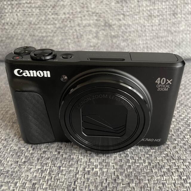 Canon(キヤノン)のCanon PowerShot SX740 HS ブラック スマホ/家電/カメラのカメラ(コンパクトデジタルカメラ)の商品写真