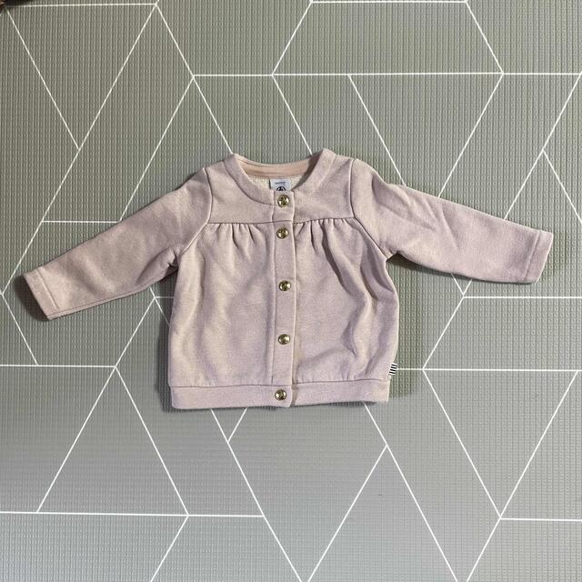 PETIT BATEAU(プチバトー)のプチバトー　スウェット　セットアップ　ピンク　12m/74cm キッズ/ベビー/マタニティのベビー服(~85cm)(その他)の商品写真