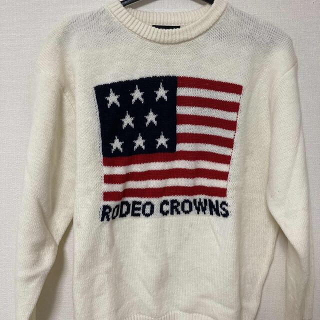 RODEO CROWNS(ロデオクラウンズ)のロデオクラウンズ星条旗柄セーター レディースのトップス(ニット/セーター)の商品写真