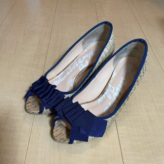 ランバンオンブルー(LANVIN en Bleu)のウェッジソールのサンダル(サンダル)