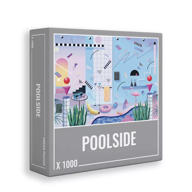 Cloudberries Poolside 80年代風デザインのプレミアムパズル その他