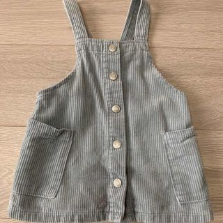 ザラキッズ(ZARA KIDS)のZARAベビー　9-12 80サイズ　スカート　水色(ワンピース)