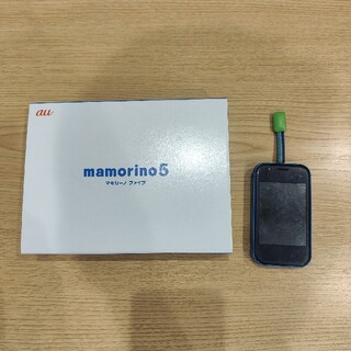 エーユー(au)のマモリーノ mamorino5 KYF40 ブルー (携帯電話本体)