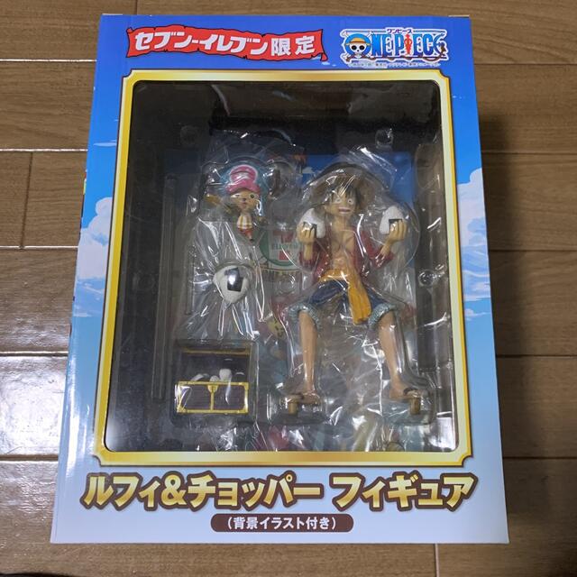 ワンピース セブンイレブン限定 ルフィ チョッパー フィギュア 背景イラスト付き ワンピース セブンイレブン限定 ルフィ チョッパー フィギュア 背景イラスト付き