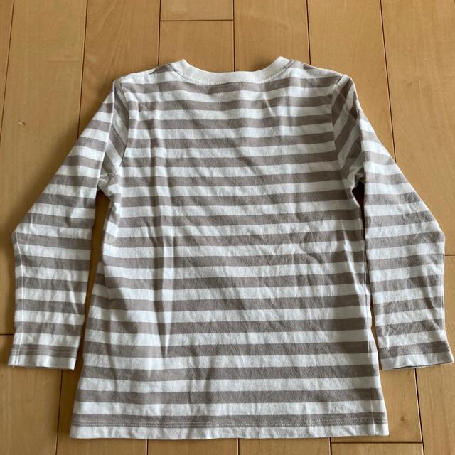 MUJI (無印良品)(ムジルシリョウヒン)の無印良品　長袖Tシャツ　サイズ110 キッズ/ベビー/マタニティのキッズ服男の子用(90cm~)(Tシャツ/カットソー)の商品写真