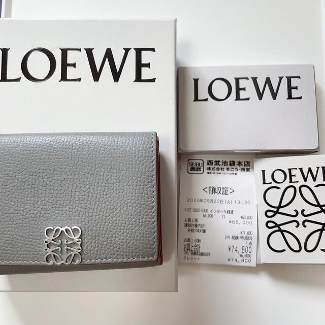 第一ネット 即日発送 LOEWE アナグラム トライフォール ウォレット