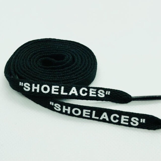 靴紐 ブラック 120cm 靴ひも”SHOELACES”シューレース メンズの靴/シューズ(スニーカー)の商品写真