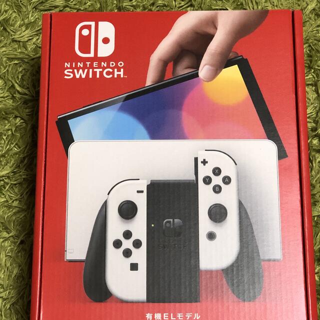 エンタメ/ホビー新品未使用品　Nintendo Switch ホワイト 本体（有機ELモデル)