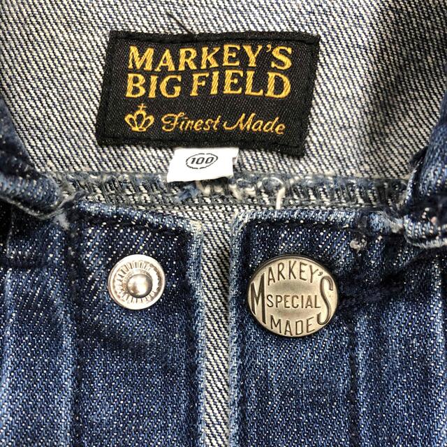 MARKEY'S(マーキーズ)の【美品】MARKEY'S  デニムジャケット 100 キッズ/ベビー/マタニティのキッズ服女の子用(90cm~)(ジャケット/上着)の商品写真