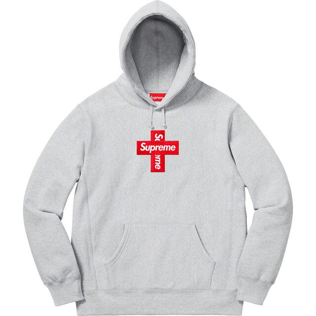 supreme Cross Box Logo Hooded Sweatshirtメンズ