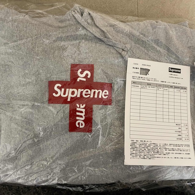 Supreme(シュプリーム)のSupreme Cross Box Logo Hooded Sweatshirt レディースのトップス(パーカー)の商品写真