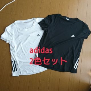 アディダス(adidas)のadidas スポーツTシャツ レディースL 2点セット(ウェア)