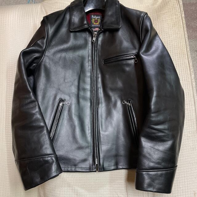 中古】 schott サイズ38 6103US ショット ライダースジャケット Schott