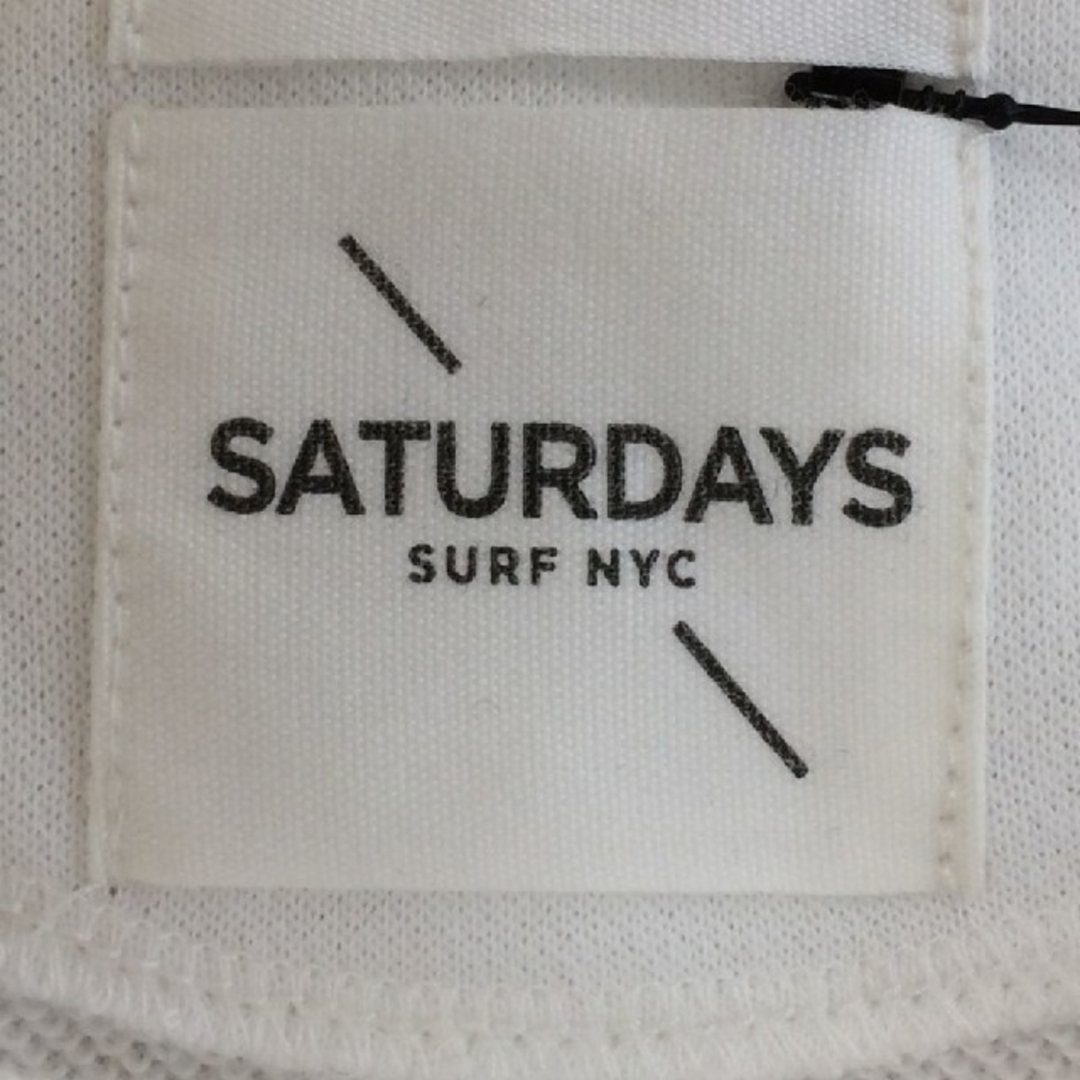 SATURDAYS SURF NYC(サタデーズサーフニューヨークシティー)の【SATURDAYS SURF NYC サタデーズ サーフ】ロゴパーカー Ｌ 白 メンズのトップス(パーカー)の商品写真