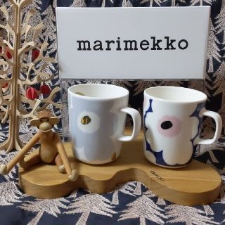 マリメッコ(marimekko)のマリメッコ マグカップ 『ウニッコ』2個セット(グラス/カップ)