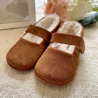 ザラキッズ(ZARA KIDS)のZARA ザラ ベビー ファースト レザー シューズ 11cm(フラットシューズ)