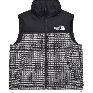 シュプリーム(Supreme)のSupreme North Studded Nuptse Vest ブラック(ダウンベスト)