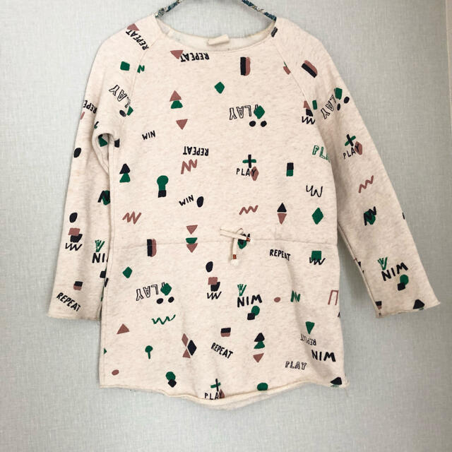 ZARA KIDS(ザラキッズ)のZARA kids スウェットワンピース　7y キッズ/ベビー/マタニティのキッズ服女の子用(90cm~)(ワンピース)の商品写真