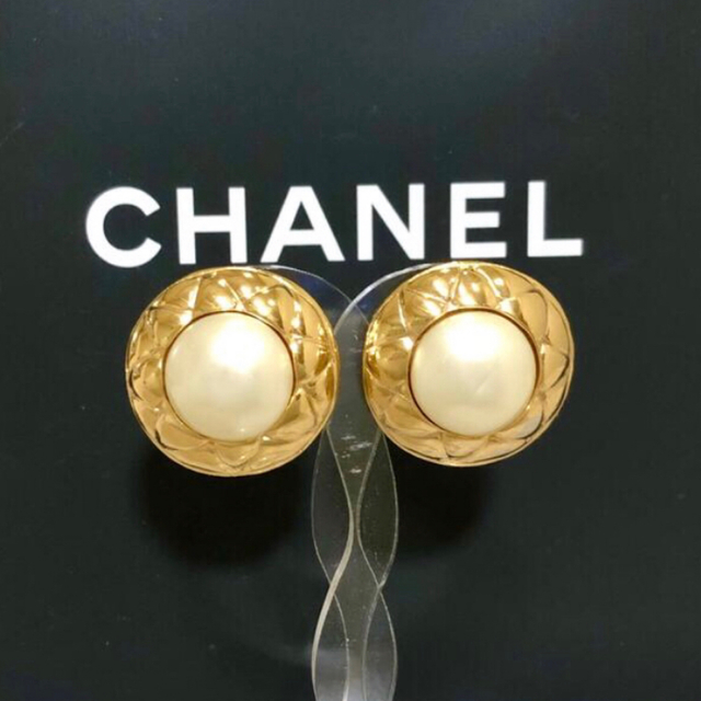 取寄商品 美品♡CHANEL ビンテージ ゴールド イヤリング