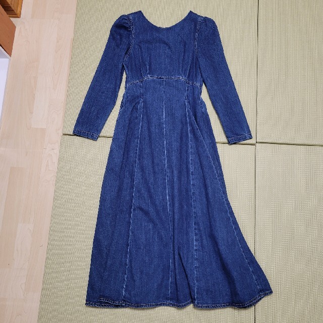 MOUSSYPUFF SLEEVE DENIM ドレス