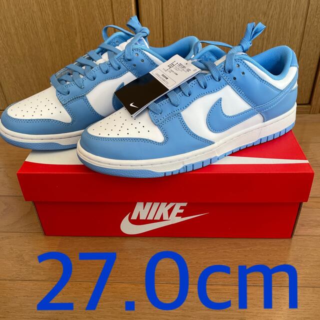 NIKE DUNK LOW UNIVERSITY BLUE 27.0cm メンズの靴/シューズ(スニーカー)の商品写真