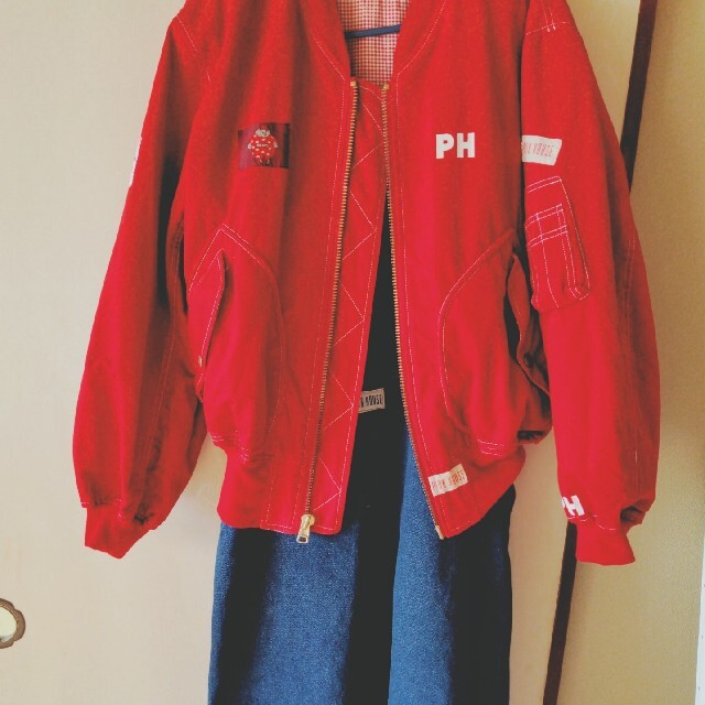 PINK HOUSE(ピンクハウス)の古着❤️８０年代❤️ヴィンテージ✨ピンクハウス♥ジャンバースカート♥ブルゾン レディースのジャケット/アウター(ブルゾン)の商品写真