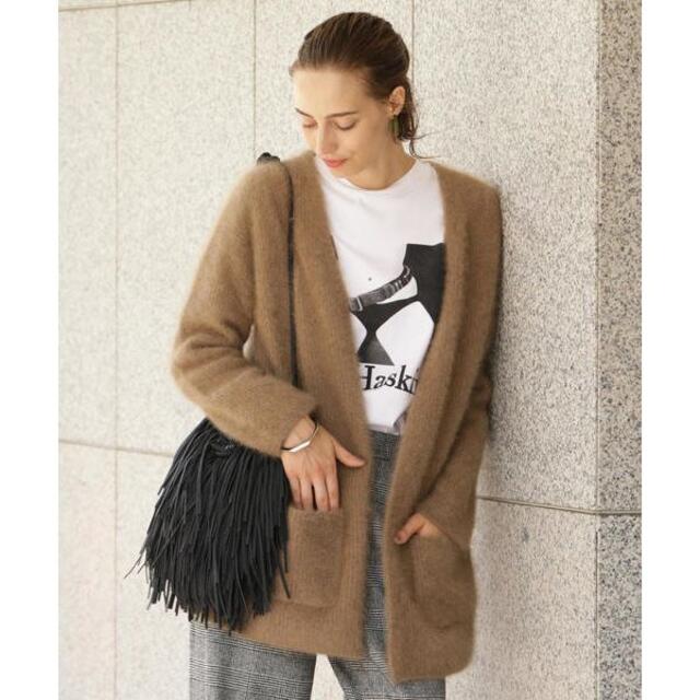 BEAUTY&YOUTH UNITED ARROWS(ビューティアンドユースユナイテッドアローズ)の❤UNITED ARROWS/ヘアリーノーカラーミドルカーディガン レディースのトップス(カーディガン)の商品写真