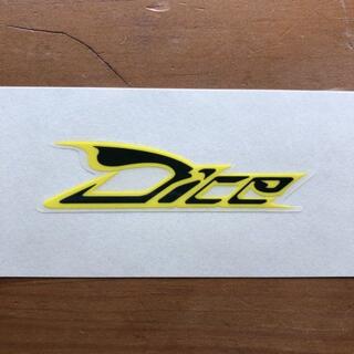 DICE - DICE ダイス ミニステッカー 黒黄 7×2cm