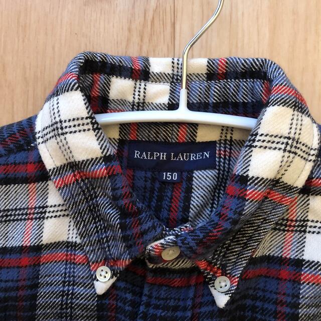 Ralph Lauren(ラルフローレン)の値下げ　ラルフローレン　ボタンダウンシャツ　サイズ150 キッズ/ベビー/マタニティのキッズ服男の子用(90cm~)(Tシャツ/カットソー)の商品写真