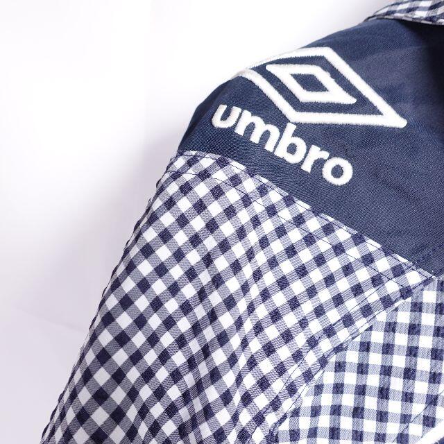 UMBRO(アンブロ)のumbro　フード付きブルゾン　レディース　ネイビー/チェック レディースのジャケット/アウター(ブルゾン)の商品写真