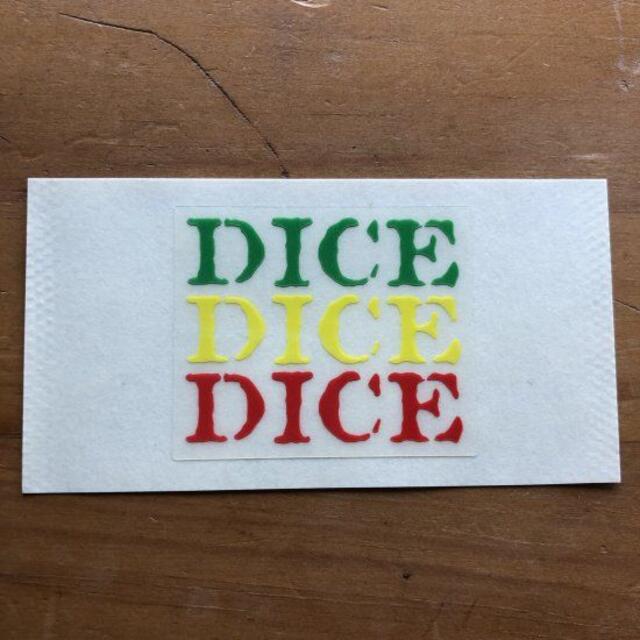 DICE(ダイス)のDICE ダイス ミニステッカー ラスタ 4.8×4cm スポーツ/アウトドアのスノーボード(その他)の商品写真