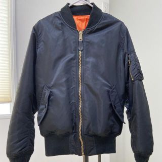 アルファインダストリーズ(ALPHA INDUSTRIES)のALPHA MA-1 ブルゾンS フライトジャケット アルファ 美品(フライトジャケット)