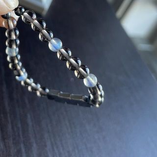 ラブラドライト ヘマタイト スモーキークォーツ ブラックオニキス ブレスレット