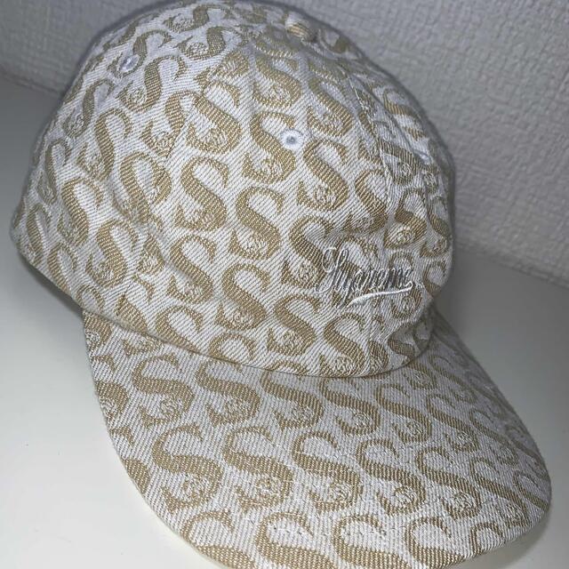 supreme モノグラムデニム　6 パネルキャップ 1