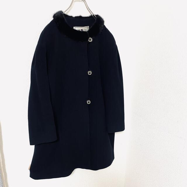 定価50万円】ロロピアーナ カシミヤ100% コート ファー イタリア製 9