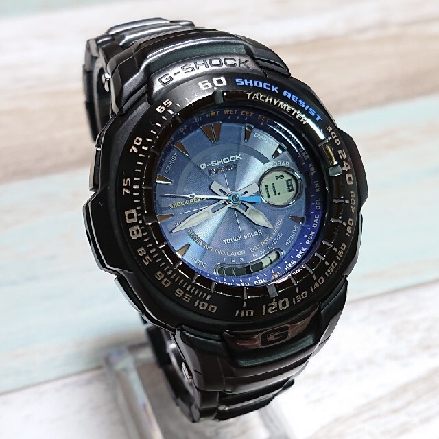 美品【CASIO／G-SHOCK】電波タフソーラー メンズ腕時計 GW-1600 | フリマアプリ ラクマ