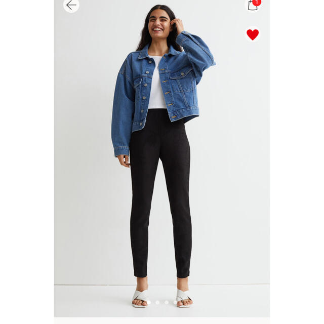 H&M(エイチアンドエム)のH&M フェイクスエードレギンス レディースのレッグウェア(レギンス/スパッツ)の商品写真