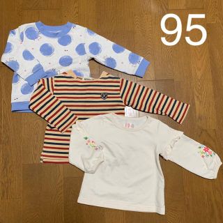 ニシマツヤ(西松屋)の子ども服 女の子 95 西松屋 長袖 長袖シャツ 長袖Tシャツ トレーナー(Tシャツ/カットソー)