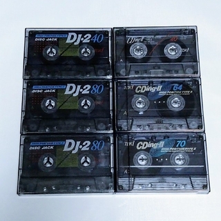 ティーディーケイ(TDK)の【TDK】DJ-2カセットテープ中古6本セット(その他)
